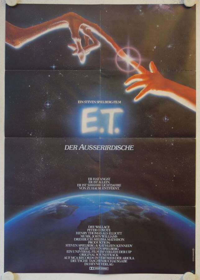 E.T. - The Extra Terrestrial original release small german movie poster